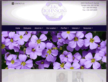 Tablet Screenshot of jkjohnsonfuneralhome.com